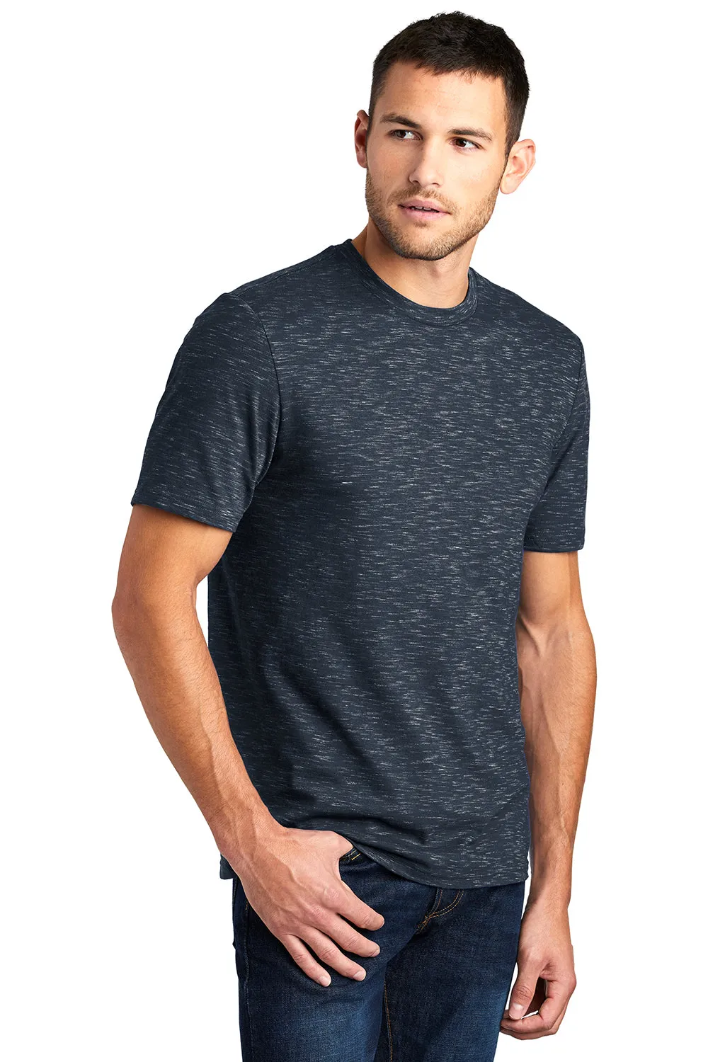 District Mens Medal Short Sleeve Crewneck T-Shirt - New Navy Blue  Buy new Clothing District