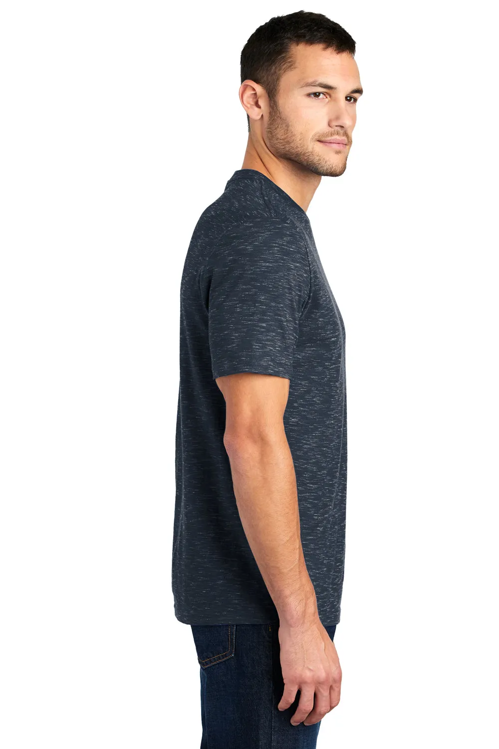 District Mens Medal Short Sleeve Crewneck T-Shirt - New Navy Blue  Buy new Clothing District