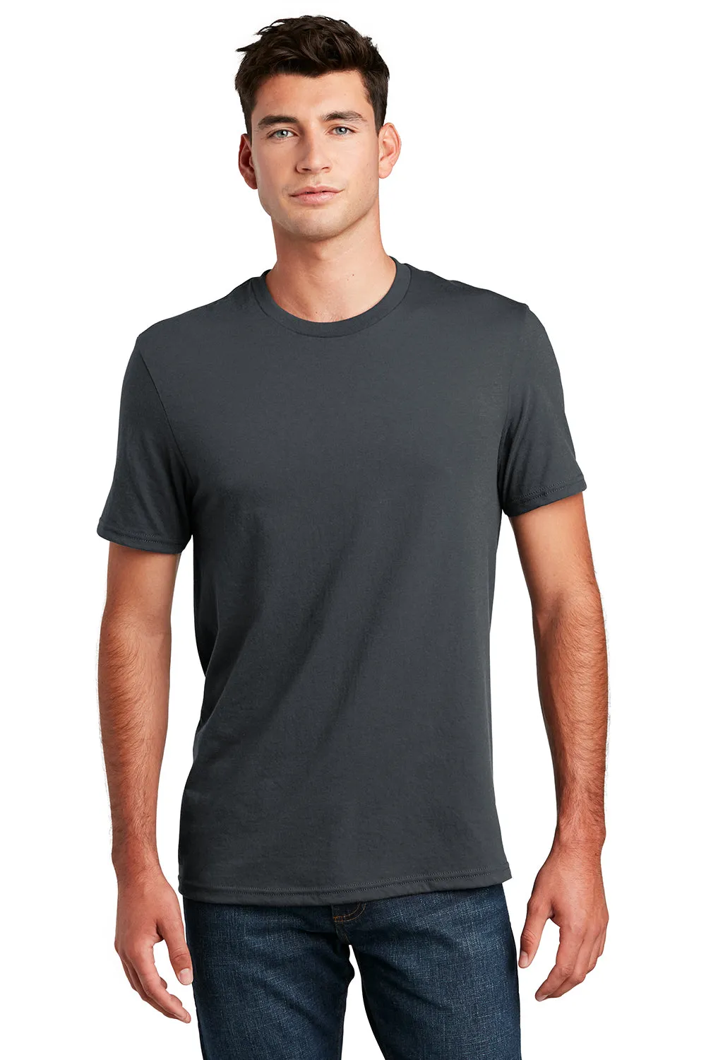 District Mens Perfect Blend Short Sleeve Crewneck T-Shirt - Charcoal Grey  Buy new Clothing District