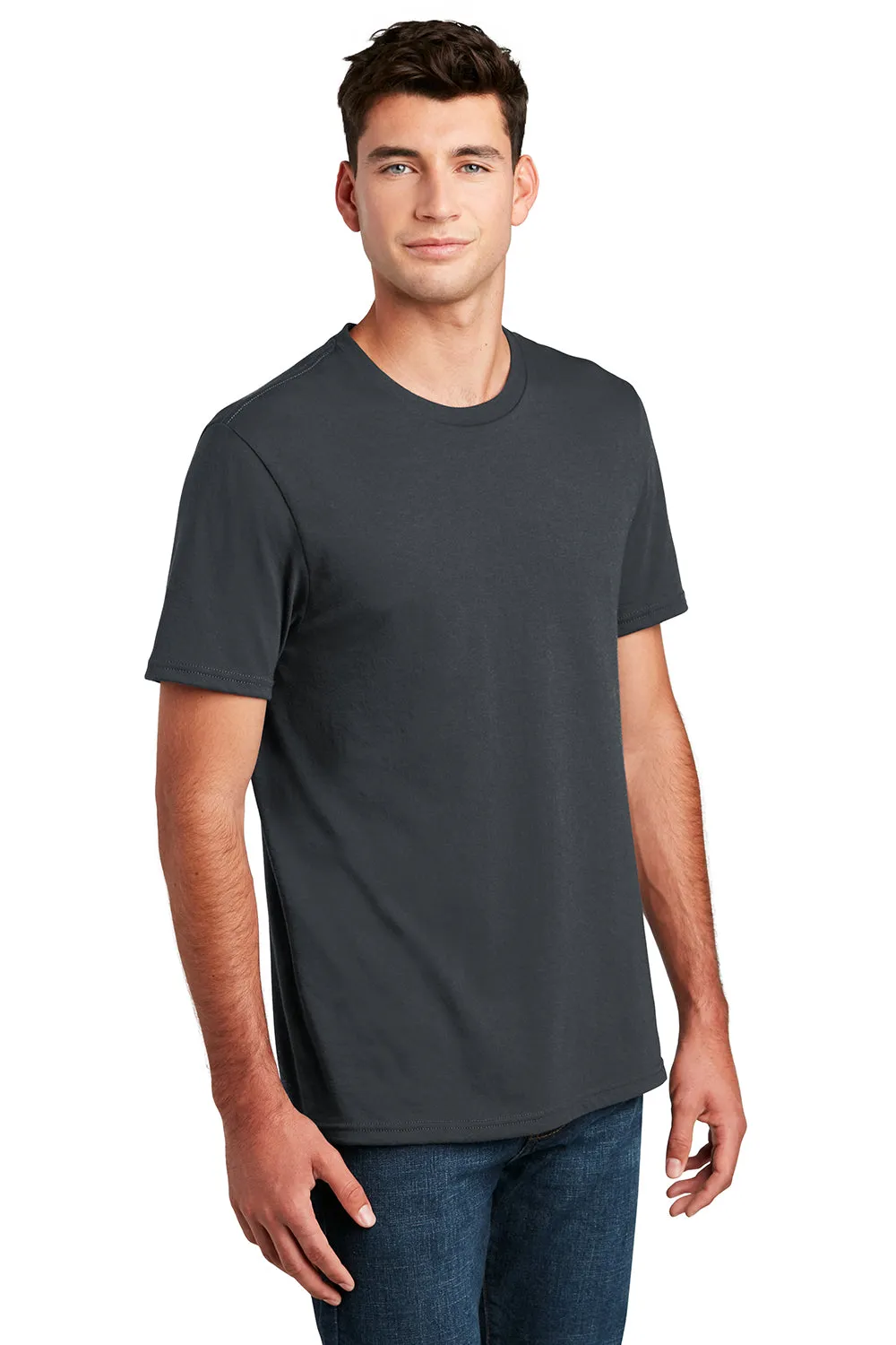 District Mens Perfect Blend Short Sleeve Crewneck T-Shirt - Charcoal Grey  Buy new Clothing District