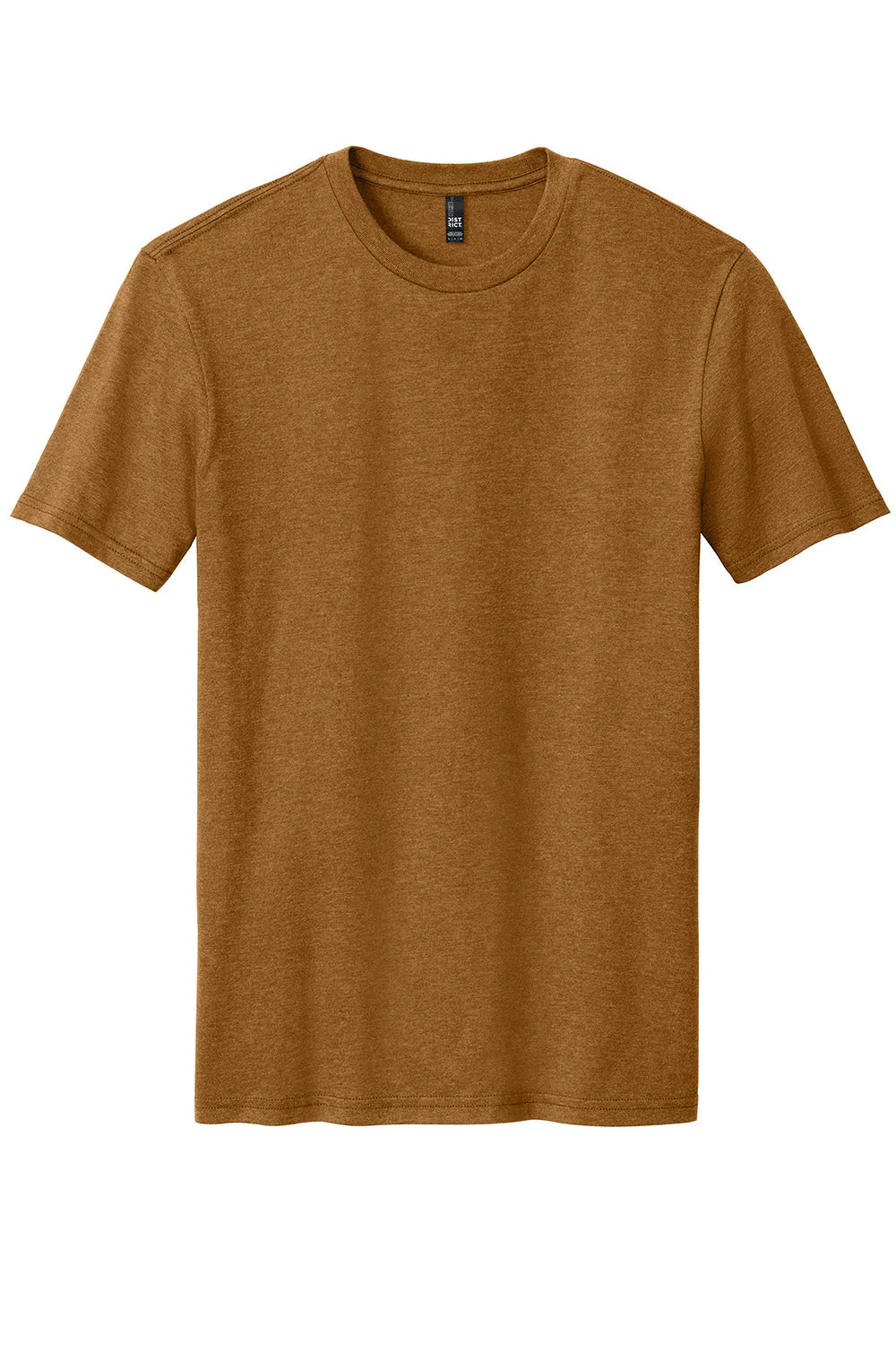 District Mens Perfect Blend Short Sleeve Crewneck T-Shirt - Heather Duck Brown  Buy new Clothing District