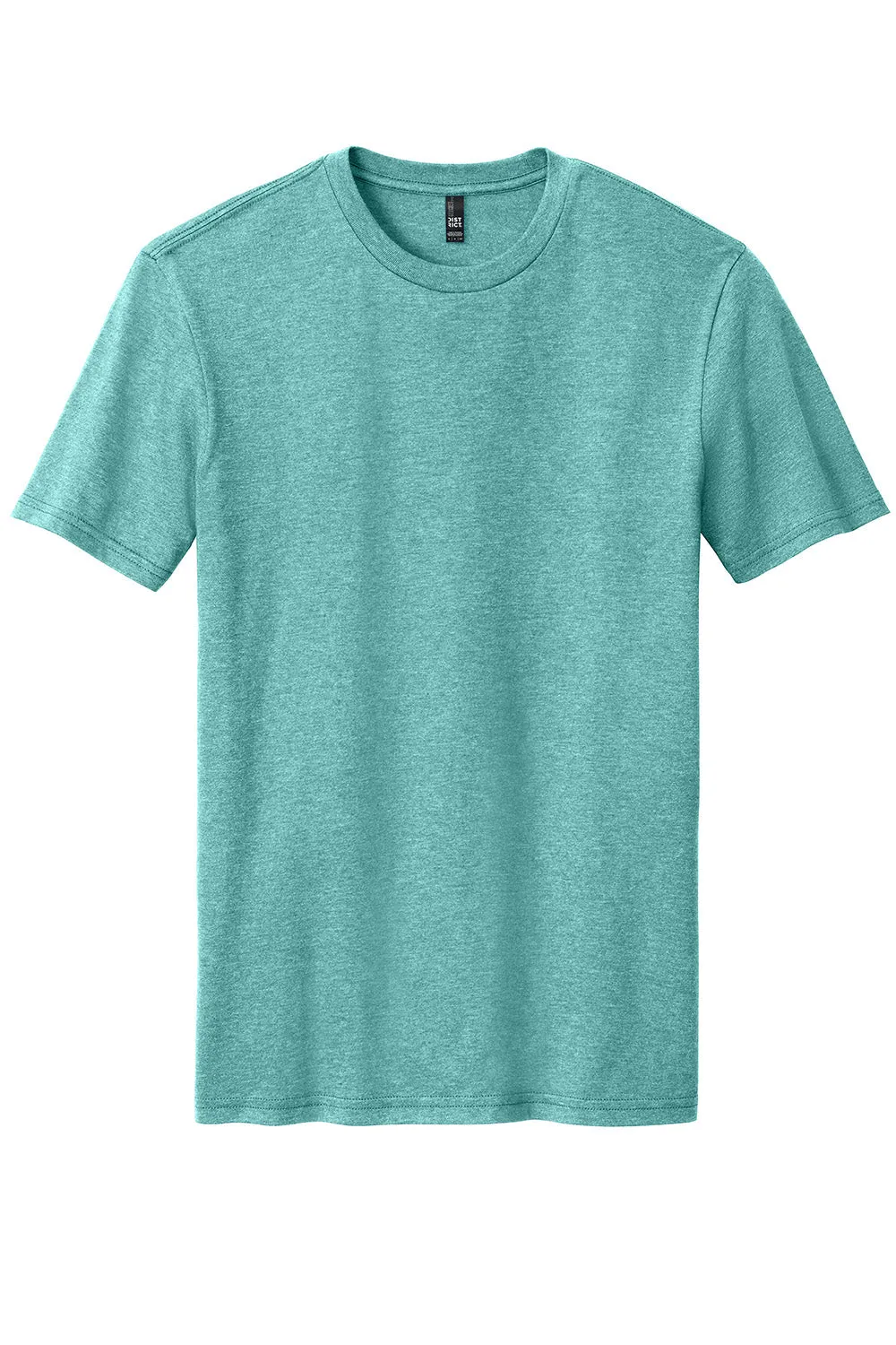 District Mens Perfect Blend Short Sleeve Crewneck T-Shirt - Heather Eucalyptus Blue  Buy new Clothing District