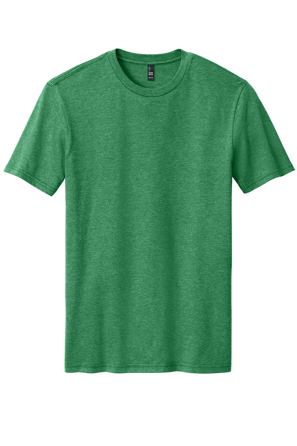 District Mens Perfect Blend Short Sleeve Crewneck T-Shirt - Heather Kelly Green  Buy new Clothing District