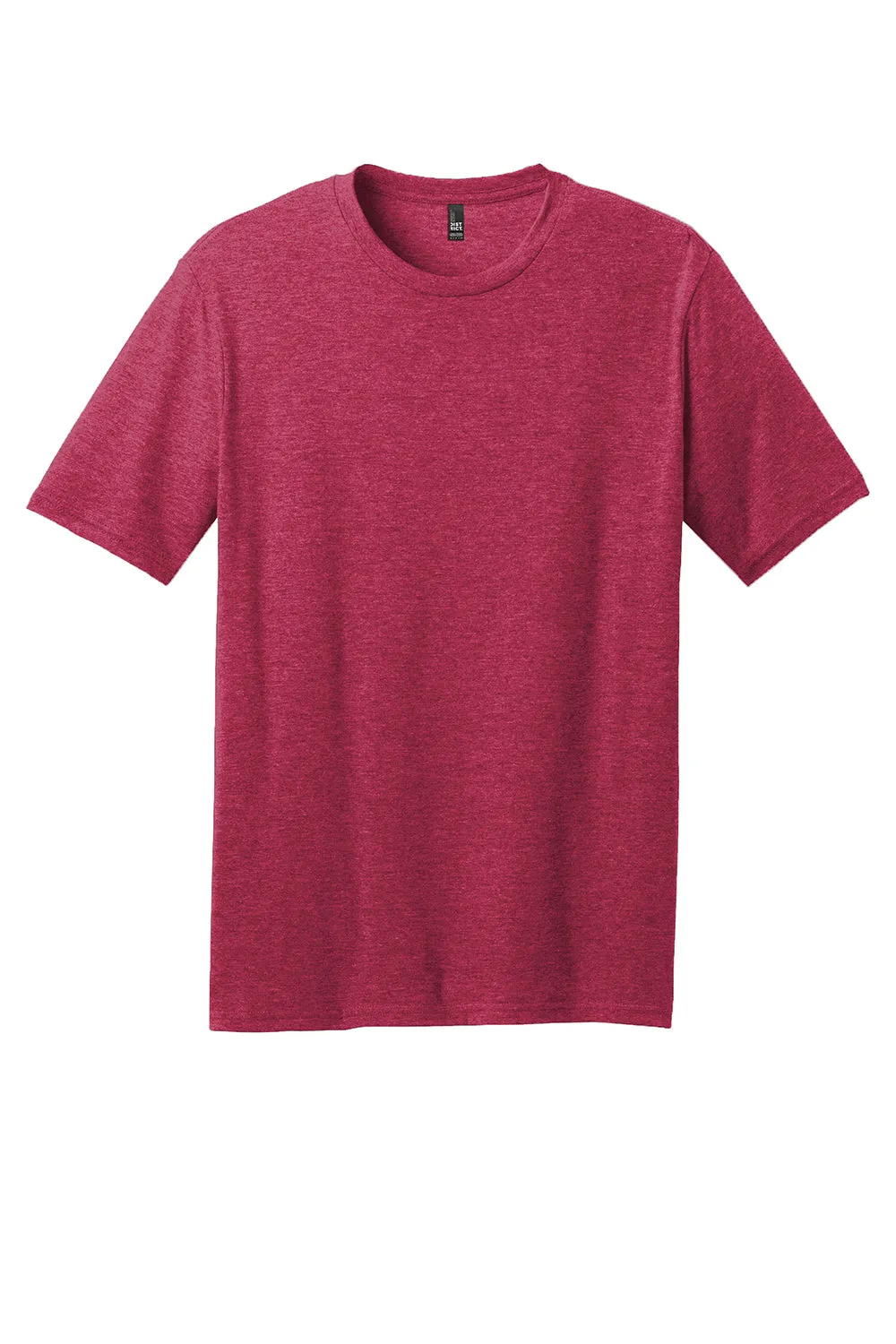 District Mens Perfect Blend Short Sleeve Crewneck T-Shirt - Heather Red  Buy new Clothing District