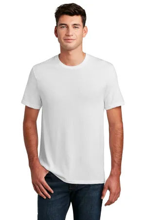 District Mens Perfect Blend Short Sleeve Crewneck T-Shirt - White  Buy new Clothing District