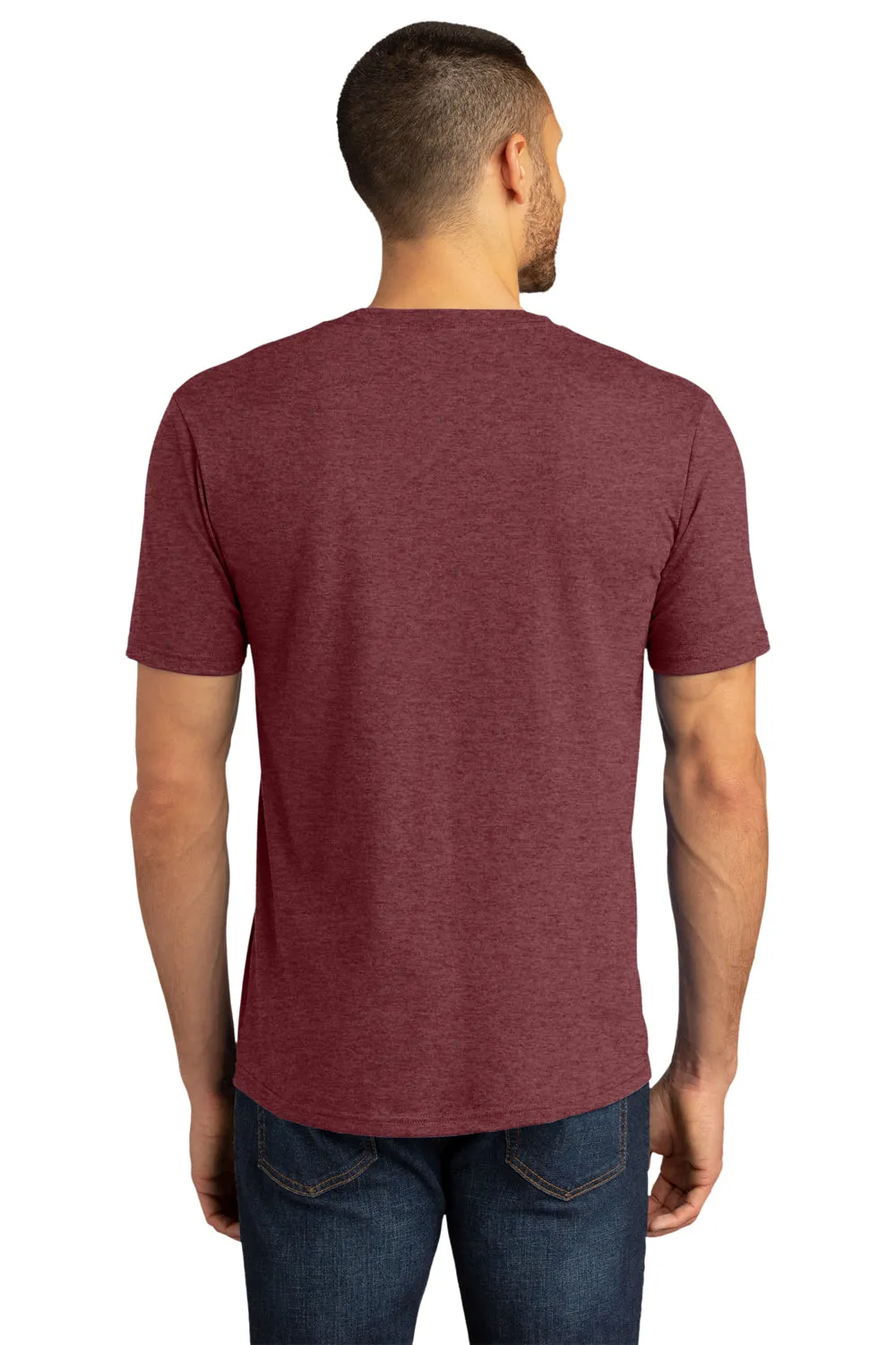 District Mens Perfect DTG Short Sleeve Crewneck T-Shirt - Maroon Frost  Buy new Clothing District