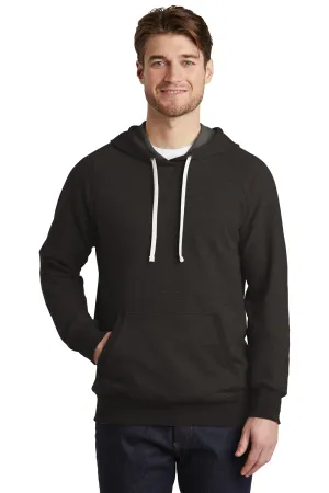 District Mens Perfect French Terry Hooded Sweatshirt Hoodie w/ Pouch Pocket - Black  Buy new Clothing District