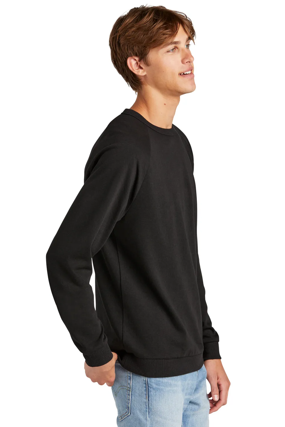 District Mens Perfect Tri Fleece Crewneck Sweatshirt - Black  Buy new Clothing District