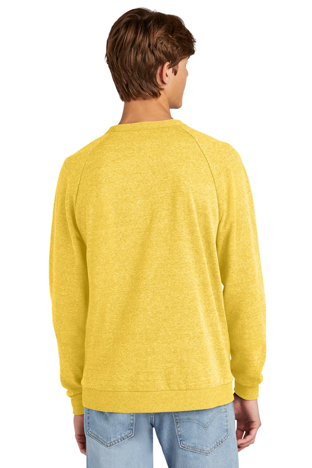 District Mens Perfect Tri Fleece Crewneck Sweatshirt - Heather Ochre Yellow  Buy new Clothing District