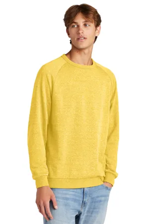 District Mens Perfect Tri Fleece Crewneck Sweatshirt - Heather Ochre Yellow  Buy new Clothing District