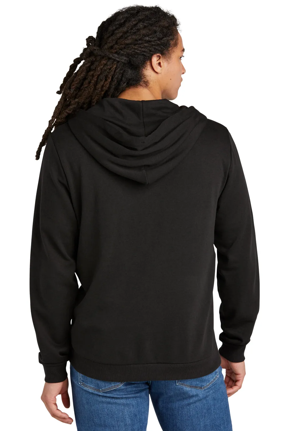 District Mens Perfect Tri Fleece Full Zip Hooded Sweatshirt Hoodie w/ Pockets - Black  Buy new Clothing District