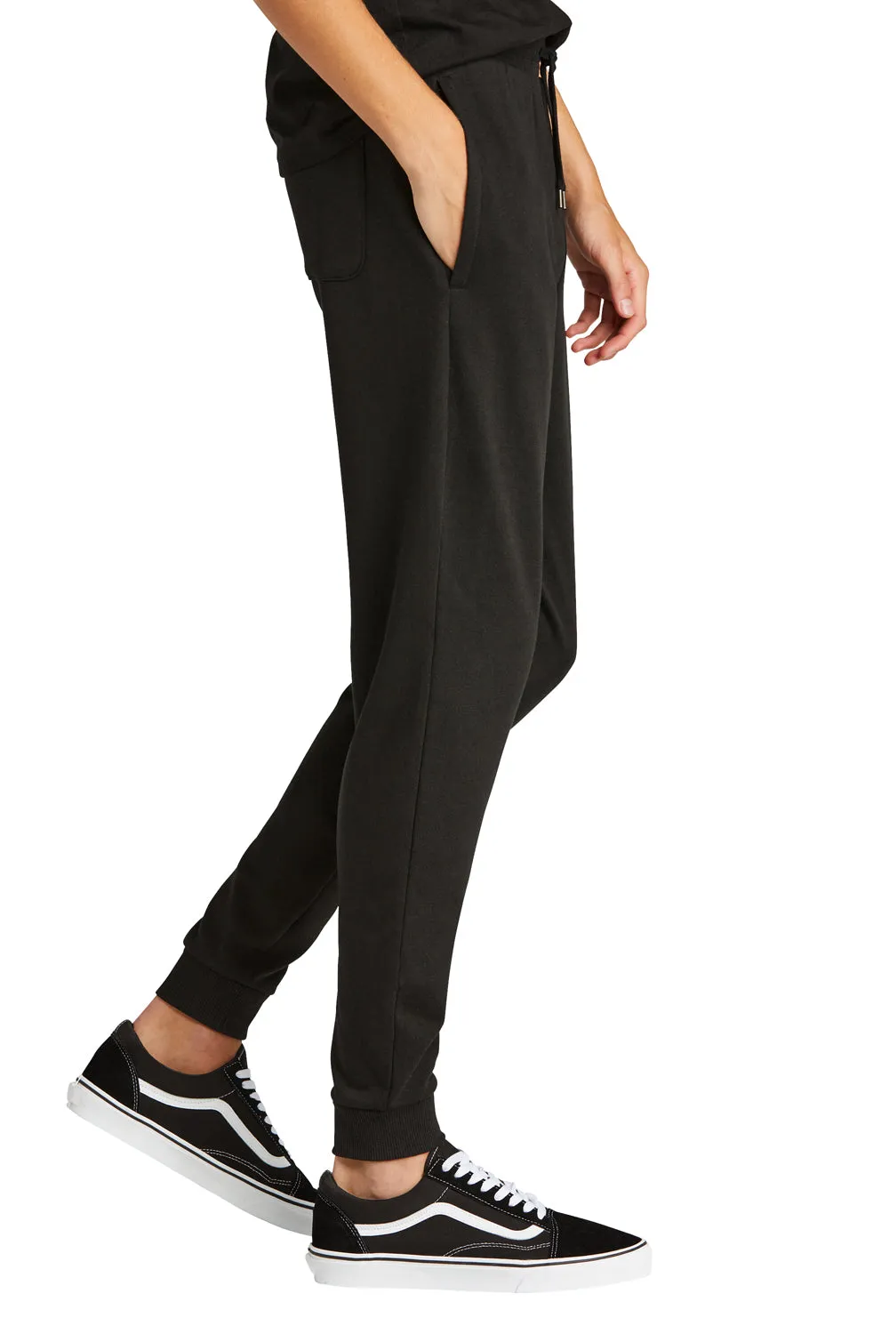 District Mens Perfect Tri Fleece Jogger Sweatpants w/ Pockets - Black  Buy new Clothing District