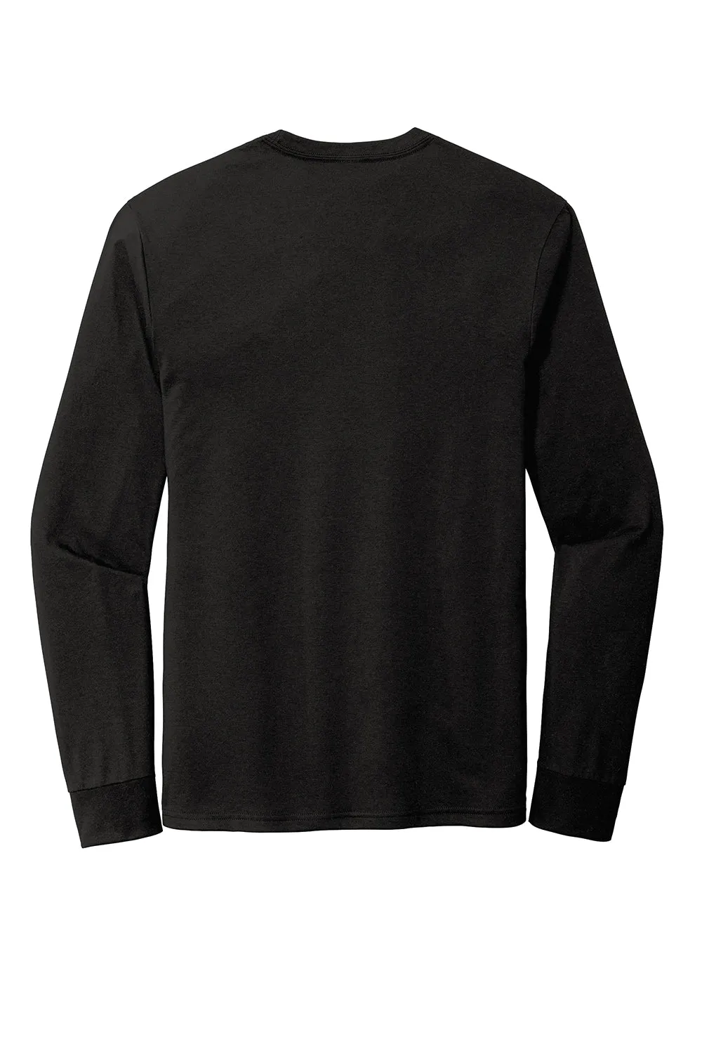 District Mens Perfect Tri Long Sleeve Crewneck T-Shirt - Black Frost  Buy new Clothing District