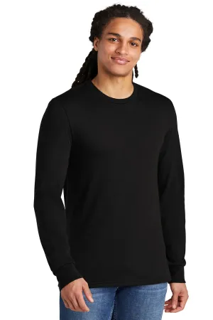 District Mens Perfect Tri Long Sleeve Crewneck T-Shirt - Black Frost  Buy new Clothing District