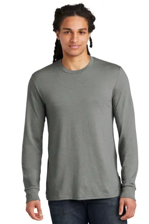 District Mens Perfect Tri Long Sleeve Crewneck T-Shirt - Heather Charcoal Grey  Buy new Clothing District