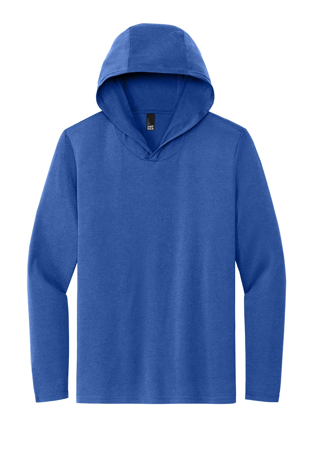 District Mens Perfect Tri Long Sleeve Hooded T-Shirt Hoodie - Deep Royal Blue  Buy new Clothing District