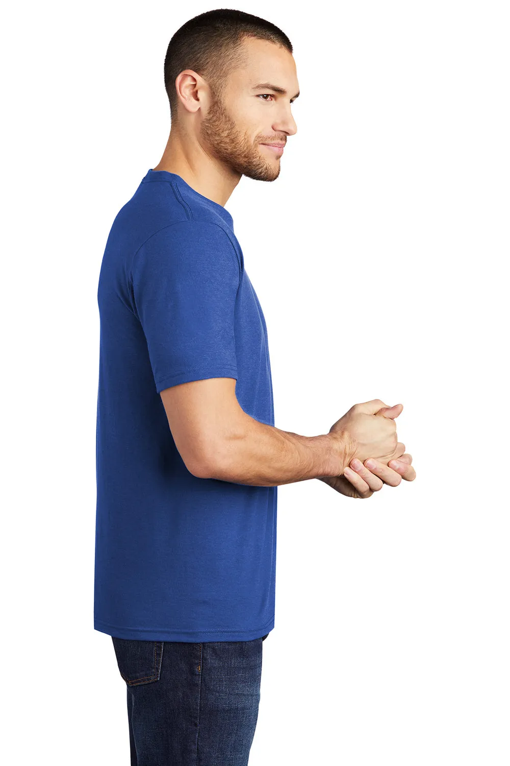 District Mens Perfect Tri Short Sleeve Crewneck T-Shirt - Deep Royal Blue  Buy new Clothing District