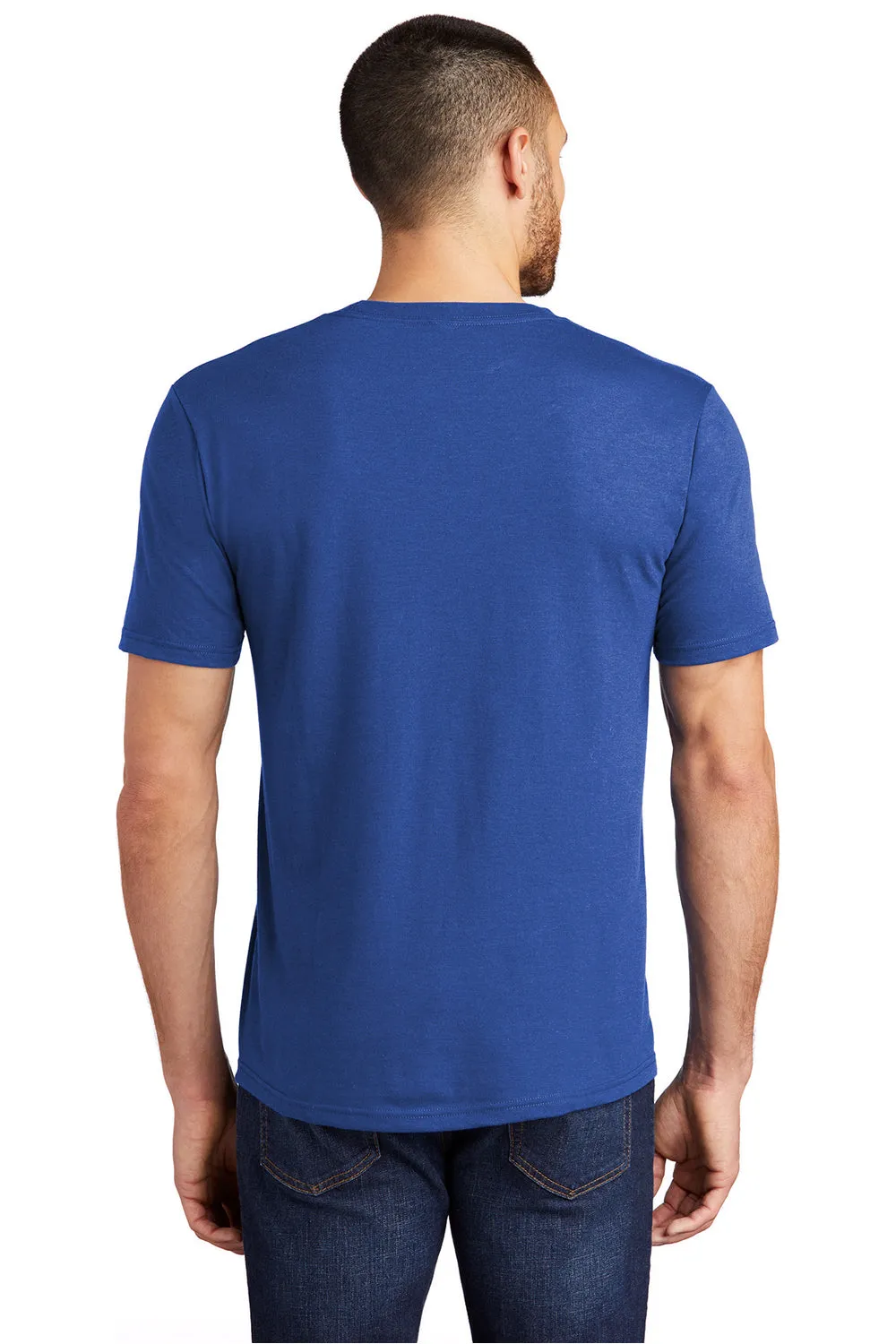 District Mens Perfect Tri Short Sleeve Crewneck T-Shirt - Deep Royal Blue  Buy new Clothing District
