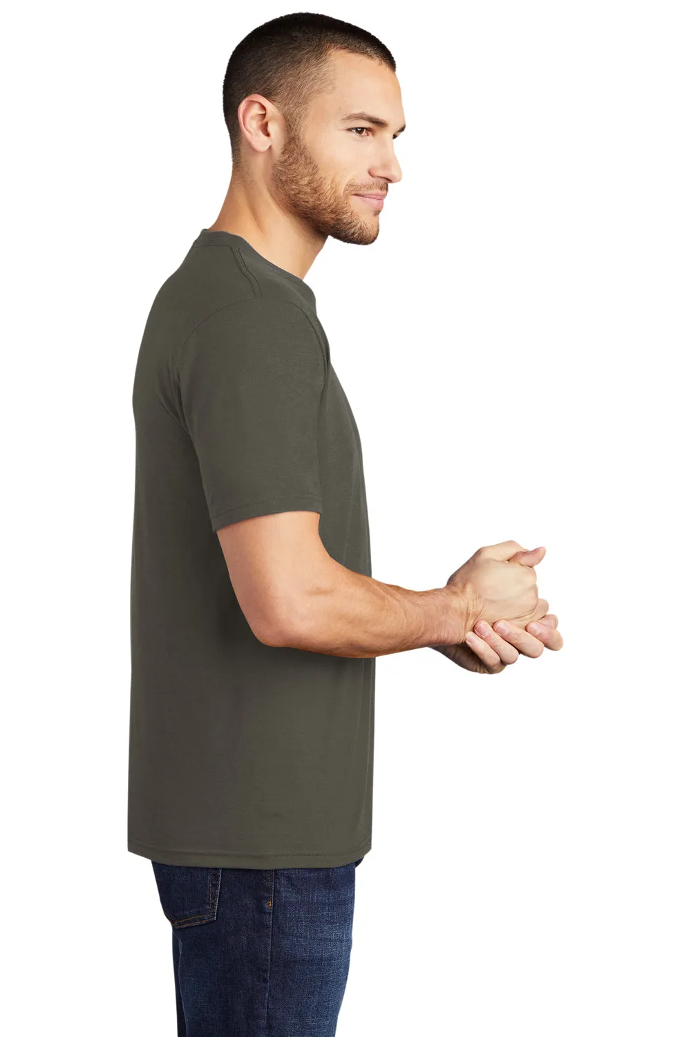 District Mens Perfect Tri Short Sleeve Crewneck T-Shirt - Deepest Grey  Buy new Clothing District