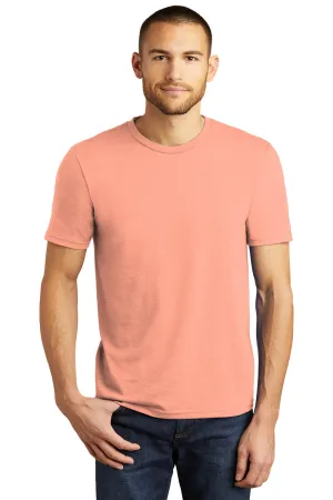District Mens Perfect Tri Short Sleeve Crewneck T-Shirt - Heather Dusty Peach  Buy new Clothing District