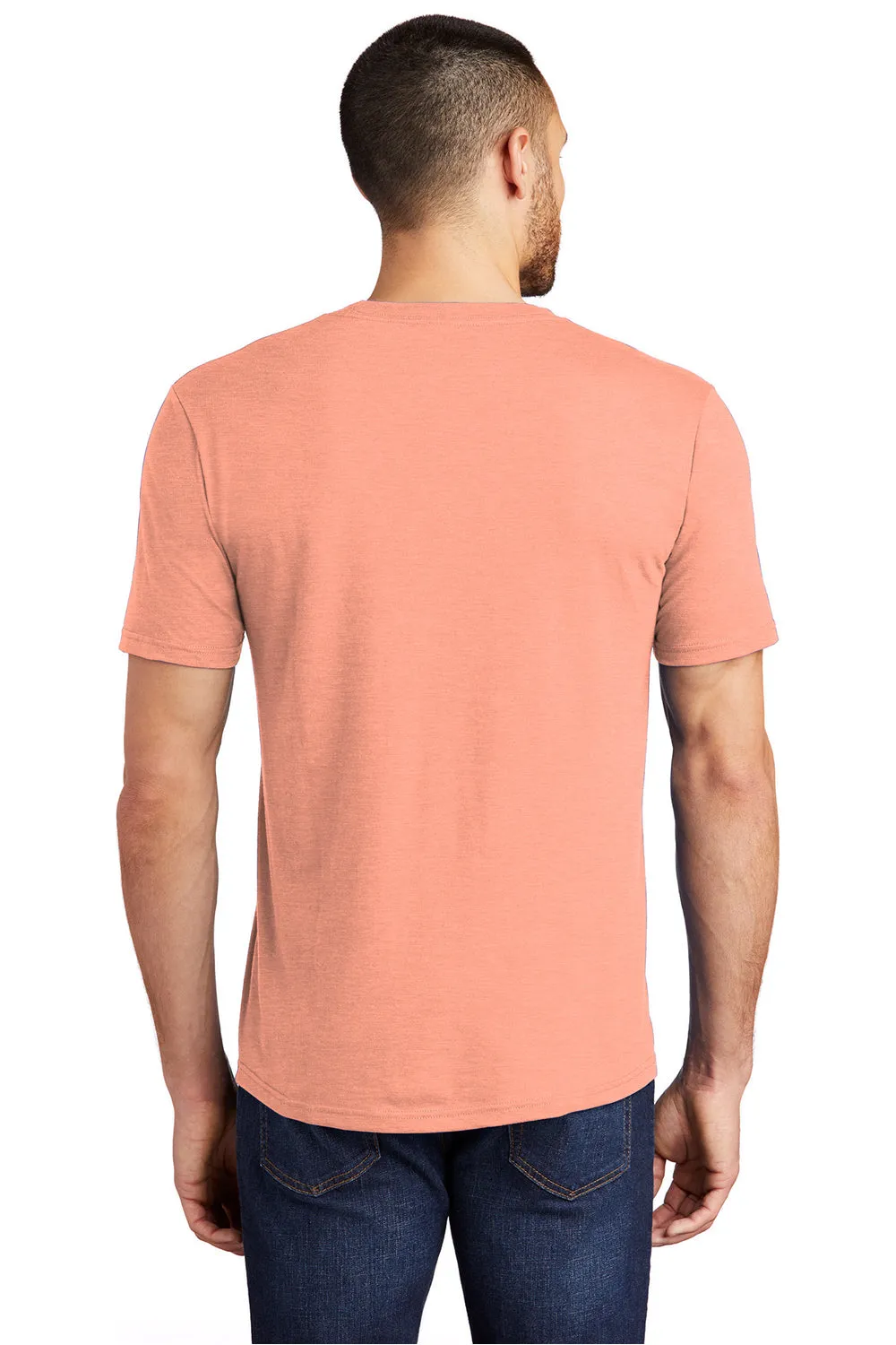 District Mens Perfect Tri Short Sleeve Crewneck T-Shirt - Heather Dusty Peach  Buy new Clothing District