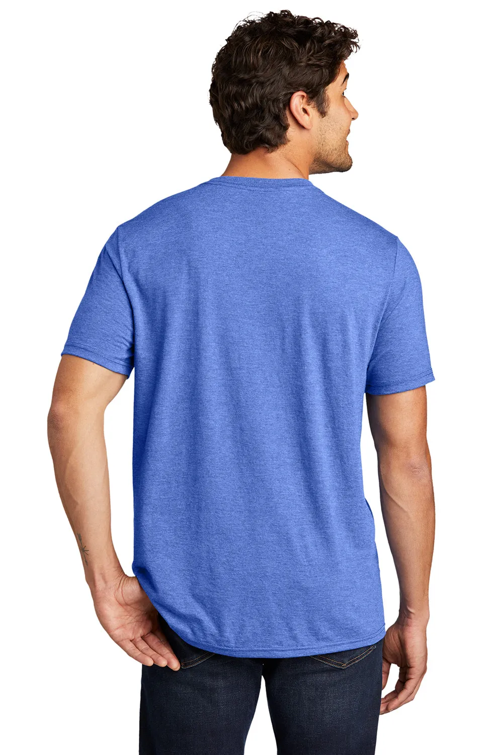 District Mens Perfect Tri Short Sleeve V-Neck T-Shirt - Royal Blue Frost  Buy new Clothing District