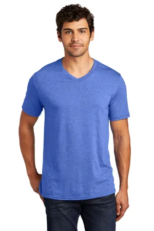 District Mens Perfect Tri Short Sleeve V-Neck T-Shirt - Royal Blue Frost  Buy new Clothing District