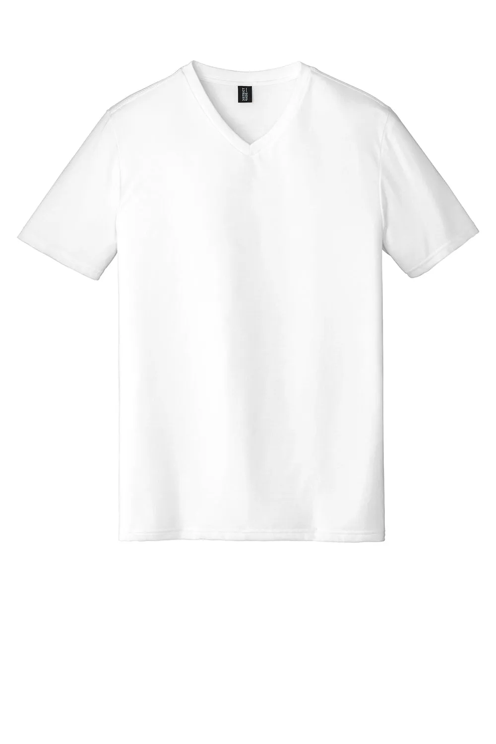 District Mens Perfect Tri Short Sleeve V-Neck T-Shirt - White  Buy new Clothing District