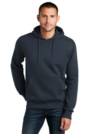 District Mens Perfect Weight Fleece Hooded Sweatshirt Hoodie w/ Pouch Pocket - New Navy Blue  Buy new Clothing District