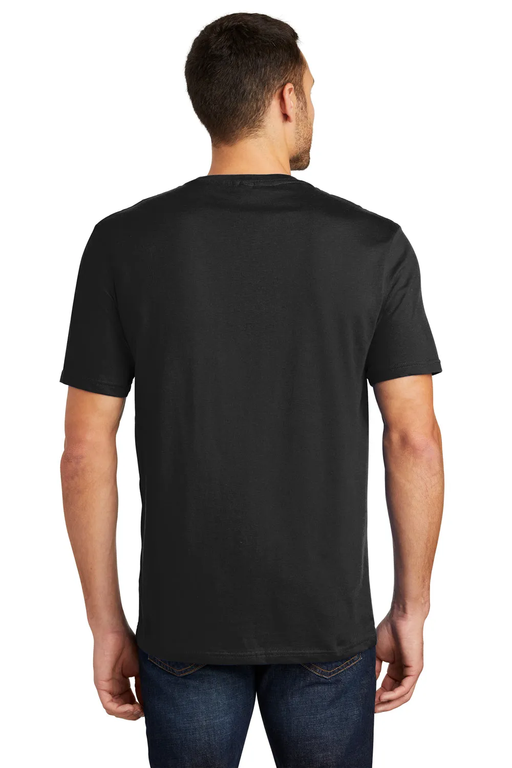 District Mens Perfect Weight Short Sleeve Crewneck T-Shirt - Jet Black  Buy new Clothing District