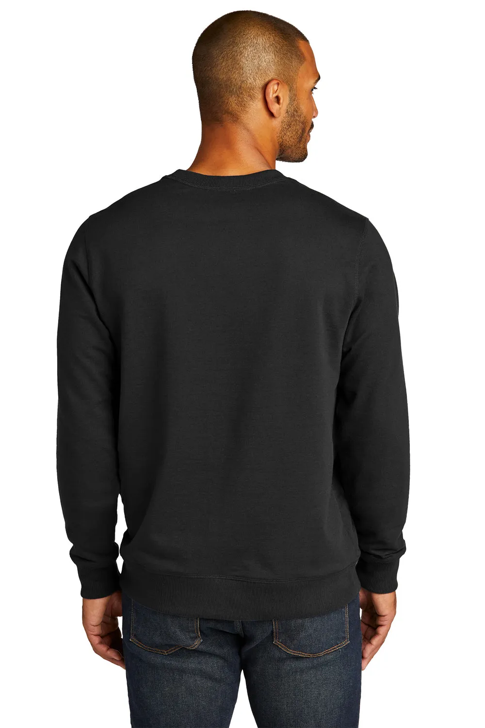 District Mens Re-Fleece Crewneck Sweatshirt - Black  Buy new Clothing District