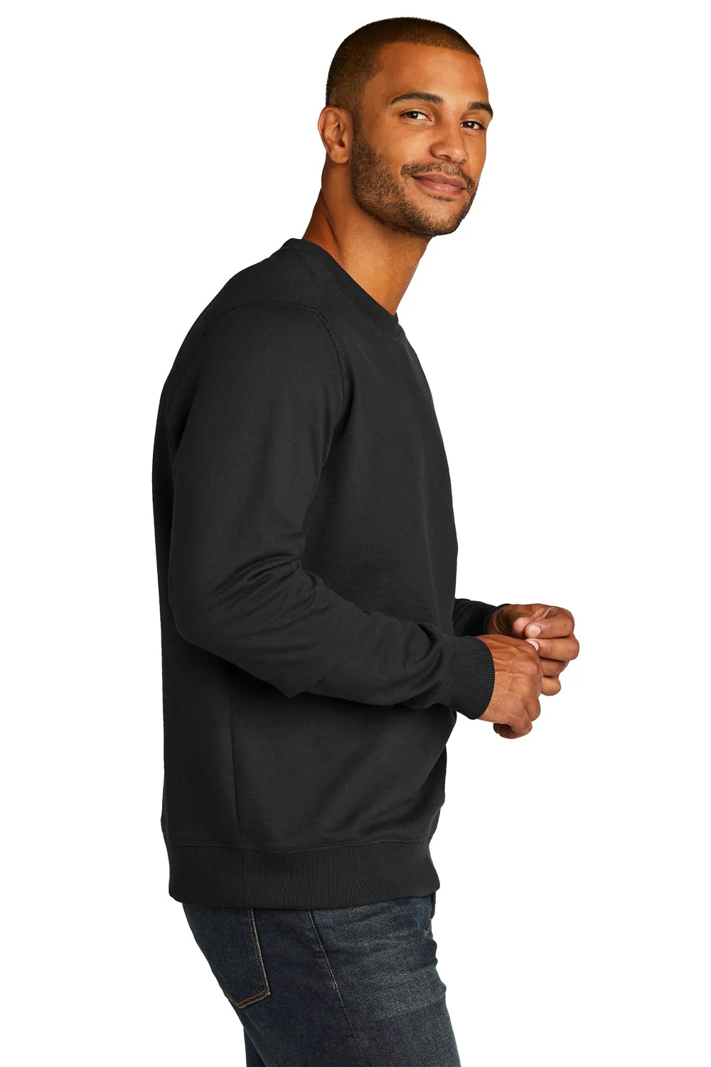 District Mens Re-Fleece Crewneck Sweatshirt - Black  Buy new Clothing District