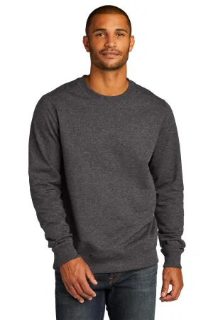 District Mens Re-Fleece Crewneck Sweatshirt - Heather Charcoal Grey  Buy new Clothing District