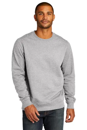 District Mens Re-Fleece Crewneck Sweatshirt - Heather Light Grey  Buy new Clothing District