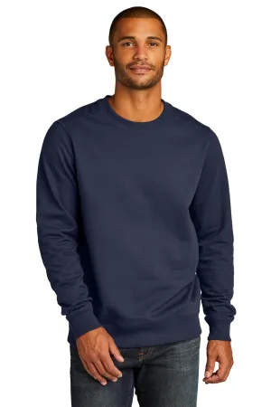 District Mens Re-Fleece Crewneck Sweatshirt - True Navy Blue  Buy new Clothing District