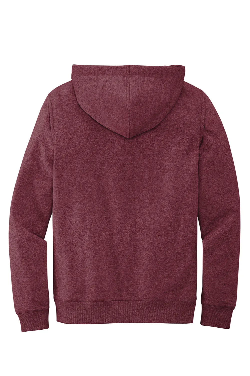 District Mens Re-Fleece Hooded Sweatshirt Hoodie w/ Pouch Pocket - Heather Maroon  Buy new Clothing District