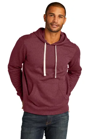 District Mens Re-Fleece Hooded Sweatshirt Hoodie w/ Pouch Pocket - Heather Maroon  Buy new Clothing District