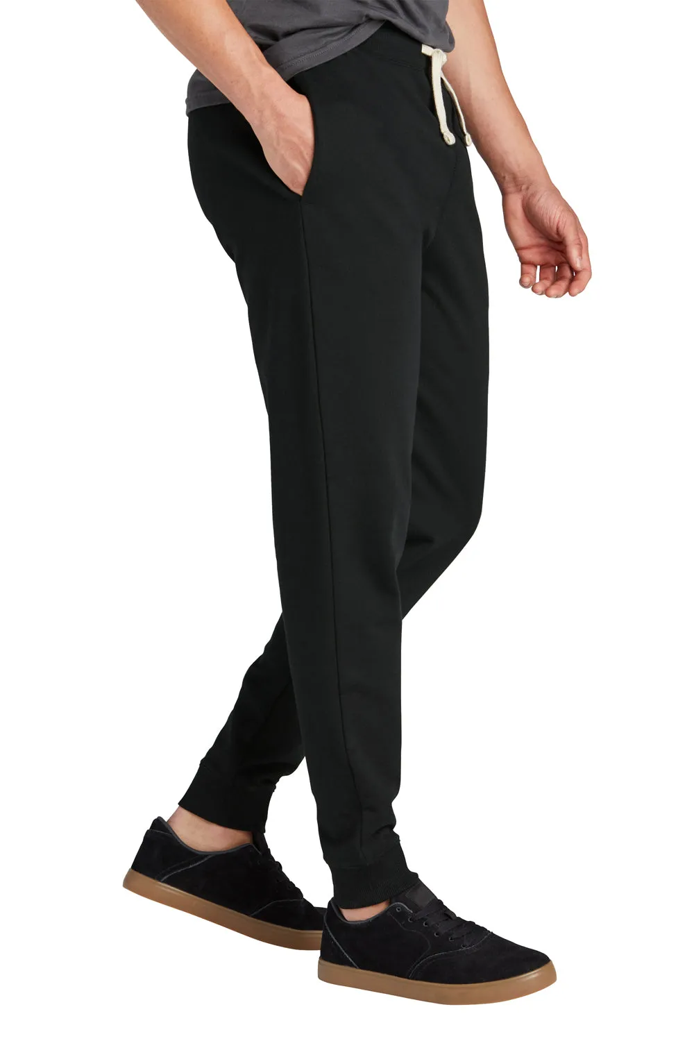 District Mens Re-Fleece Jogger Sweatpants w/ Pockets - Black  Buy new Clothing District