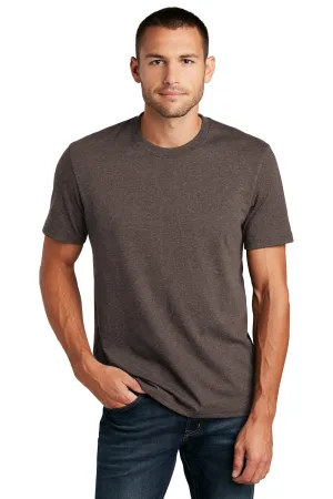 District Mens Re-Tee Short Sleeve Crewneck T-Shirt - Heather Deep Brown  Buy new Clothing District