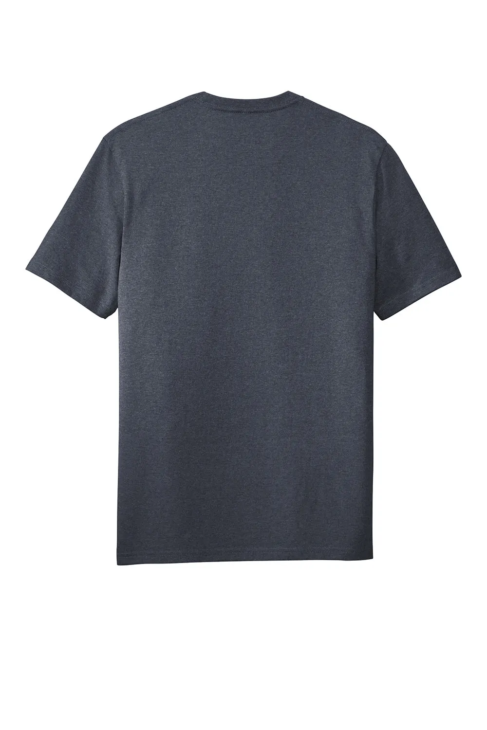 District Mens Re-Tee Short Sleeve Crewneck T-Shirt - Heather Navy Blue  Buy new Clothing District