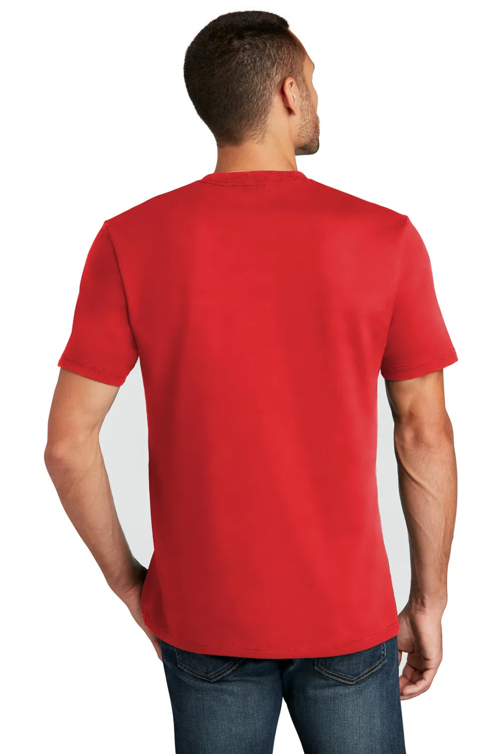District Mens Re-Tee Short Sleeve Crewneck T-Shirt - Ruby Red  Buy new Clothing District