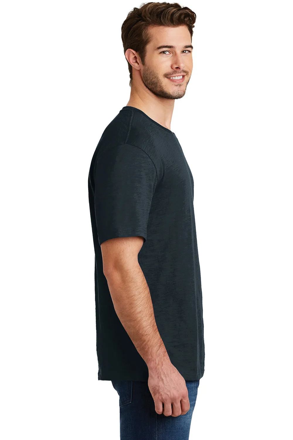 District Mens Super Slub Short Sleeve Crewneck T-Shirt - New Navy Blue - Closeout  Buy new Clothing District