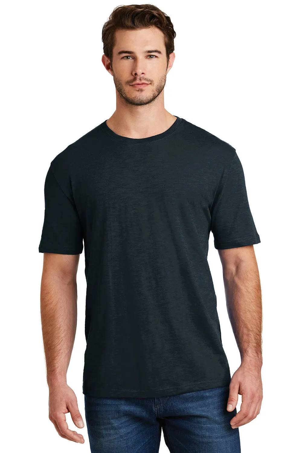 District Mens Super Slub Short Sleeve Crewneck T-Shirt - New Navy Blue - Closeout  Buy new Clothing District