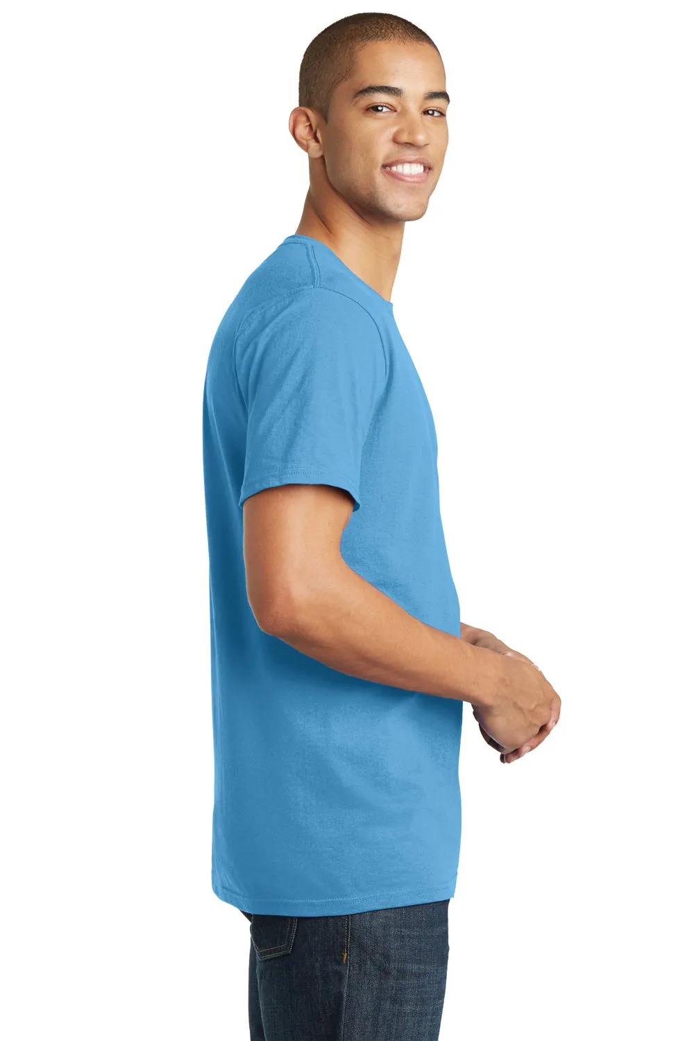 District Mens The Concert Short Sleeve Crewneck T-Shirt - Aquatic Blue  Buy new Clothing District