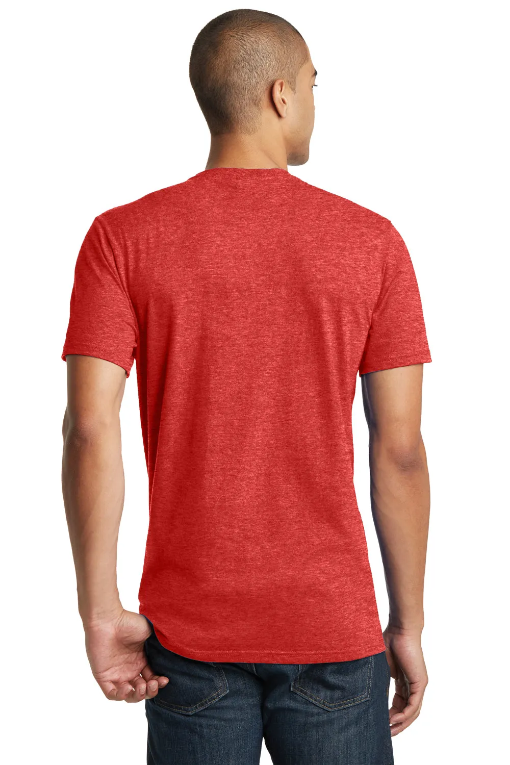 District Mens The Concert Short Sleeve Crewneck T-Shirt - Heather New Red  Buy new Clothing District
