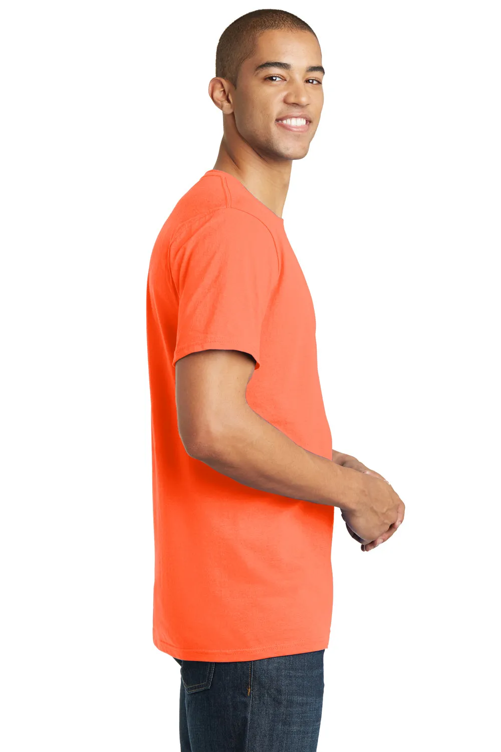 District Mens The Concert Short Sleeve Crewneck T-Shirt - Neon Orange  Buy new Clothing District