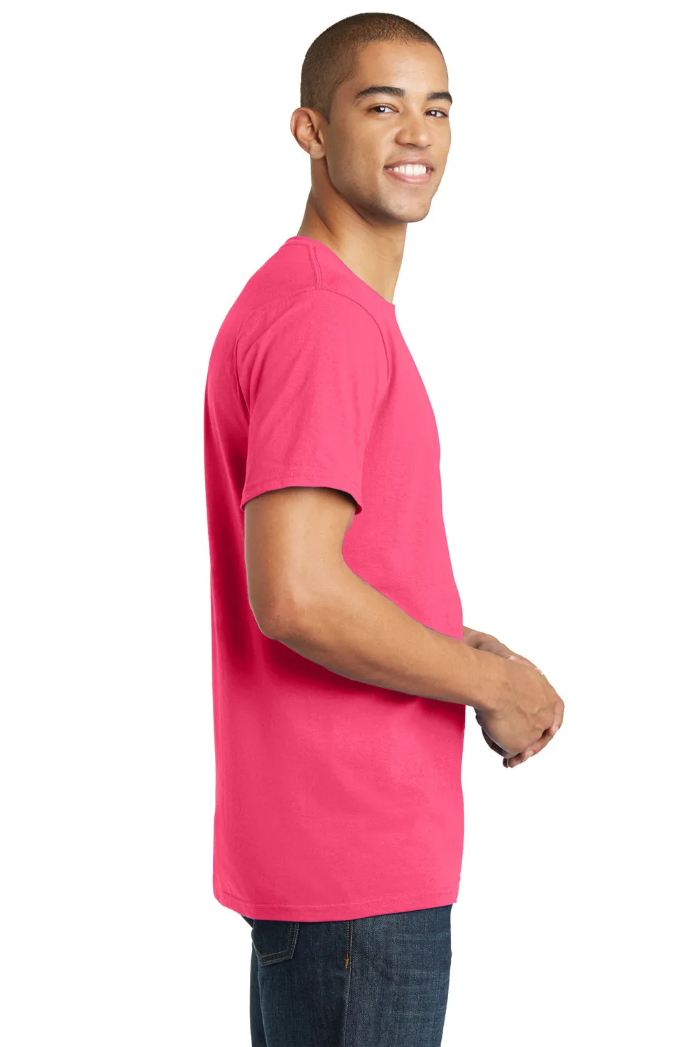 District Mens The Concert Short Sleeve Crewneck T-Shirt - Neon Pink  Buy new Clothing District