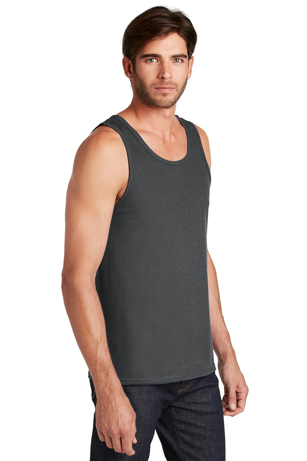 District Mens The Concert Tank Top - Charcoal Grey  Buy new Clothing District