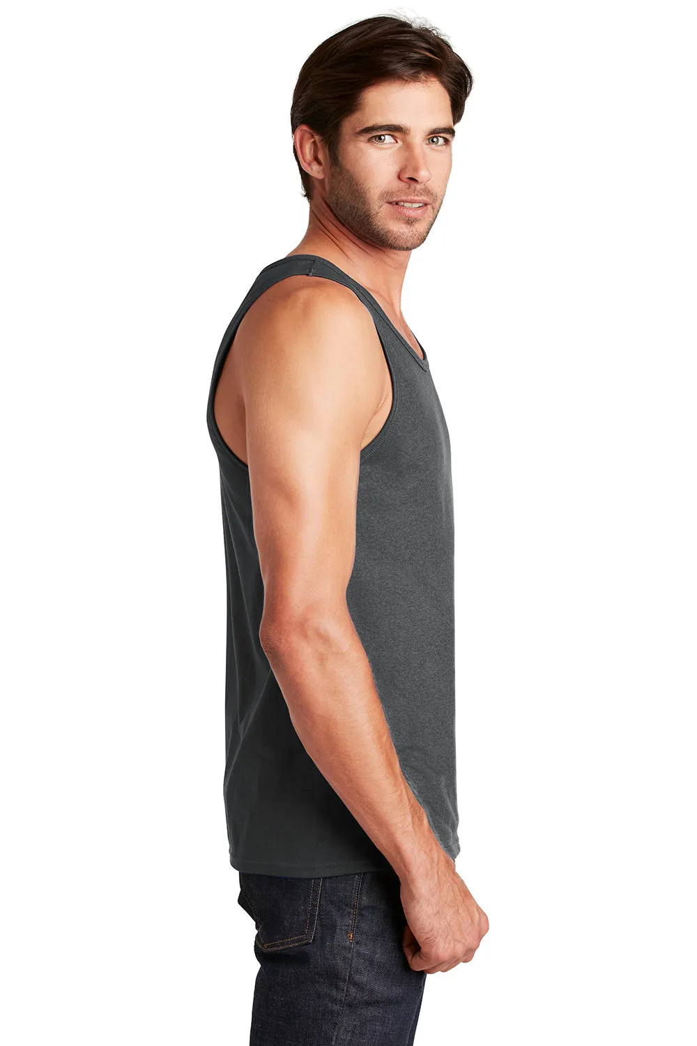 District Mens The Concert Tank Top - Charcoal Grey  Buy new Clothing District
