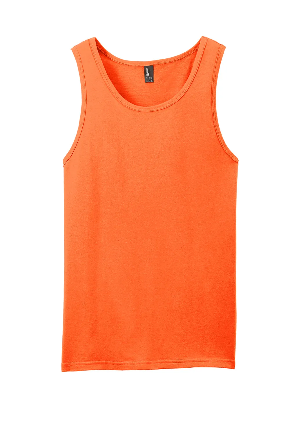 District Mens The Concert Tank Top - Neon Orange  Buy new Clothing District